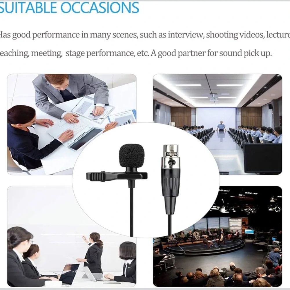 Black Clip-On Microphone